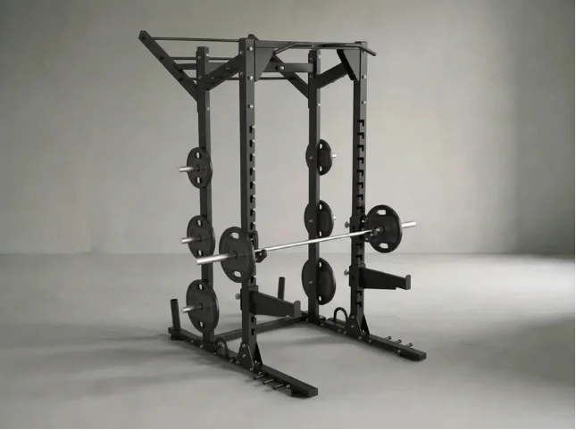 Power Rack mit Bodenplatte inkl. Zubehör